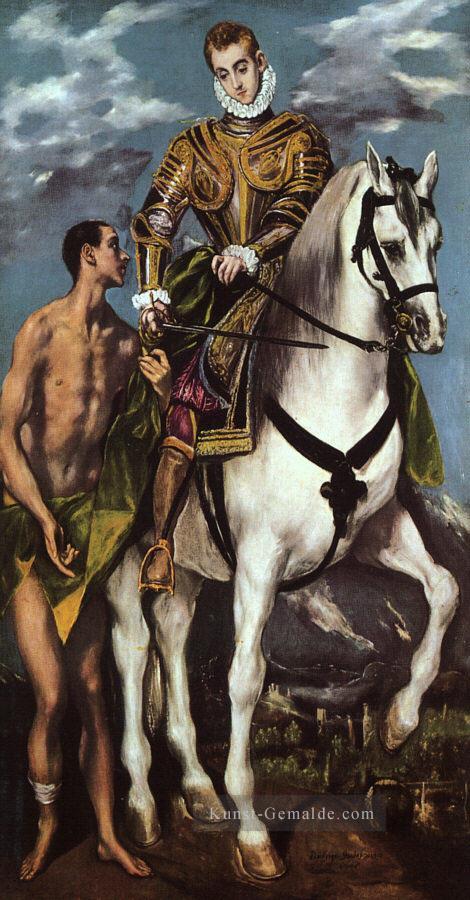 St Martin und der Bettler Manierismus spanischen Renaissance El Greco Ölgemälde